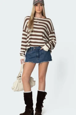 Anney Oversized Striped Sweater