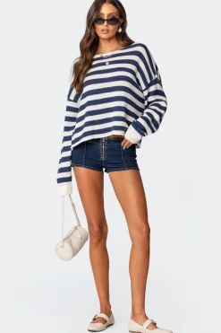 Anney Oversized Striped Sweater