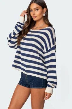 Anney Oversized Striped Sweater