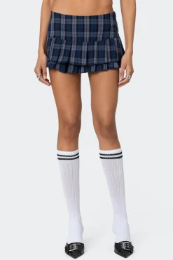 Ara Plaid Pleated Skort
