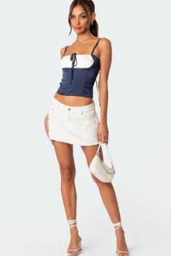 Arabelle Satin Lace Up Corset