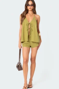 Arden Linen Look Shorts