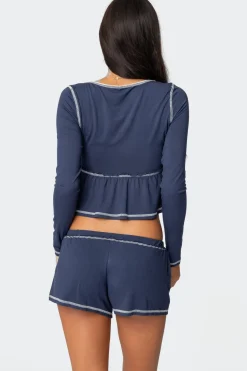 Arianne Contrast Babydoll Top
