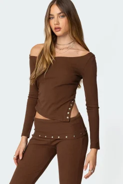 Aries Studded Asymmetric Top