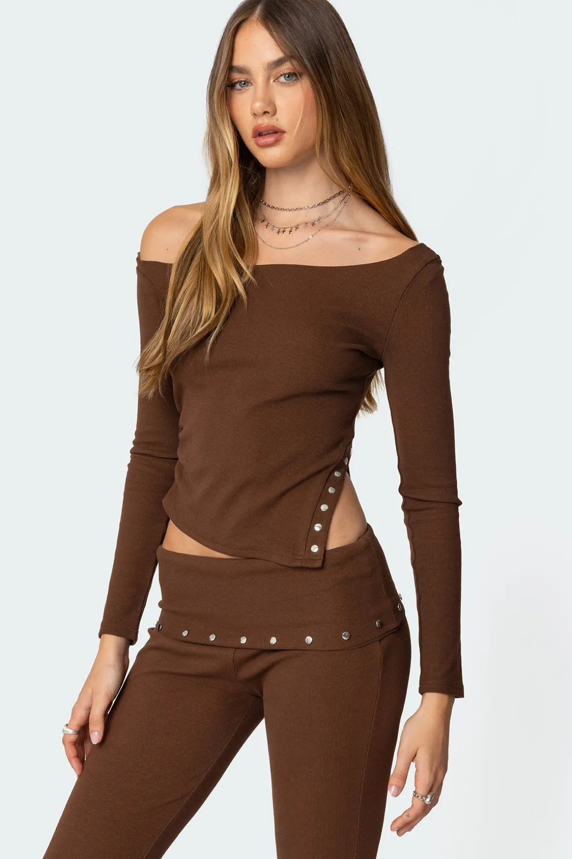 Aries Studded Asymmetric Top