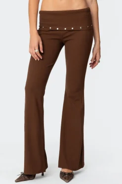 Aries Studded Fold Over Leggings