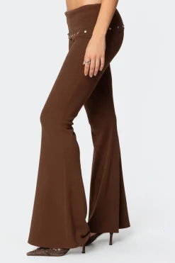 Aries Studded Fold Over Leggings