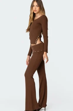 Aries Studded Fold Over Leggings