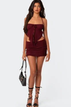 Ariyah Mesh Mini Skirt