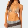 Aruba Beaded Crochet Bra Top