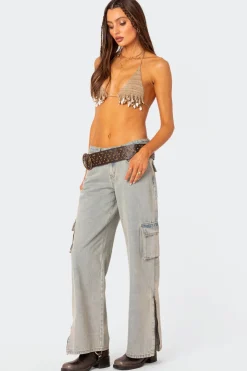 Aruba Beaded Crochet Bra Top