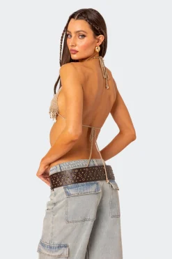 Aruba Beaded Crochet Bra Top