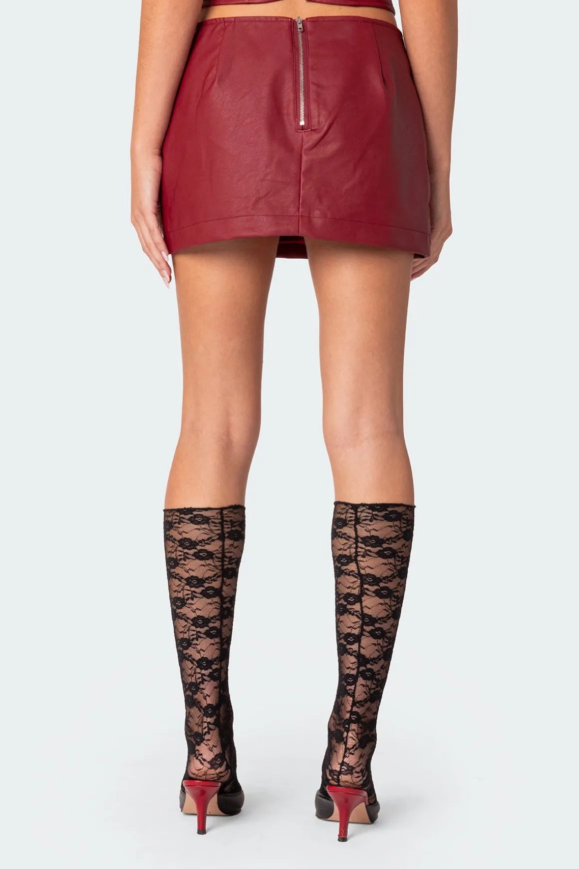 Aster Faux Leather Mini Skirt