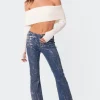Astrea Fold Over Cropped Sweater