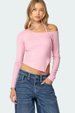 Asymmetric Two Piece Choker Top
