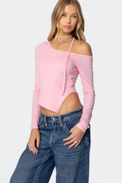 Asymmetric Two Piece Choker Top