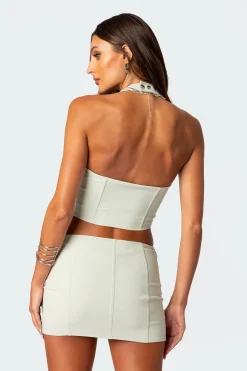 Audrina Side Lace Up Cupped Corset