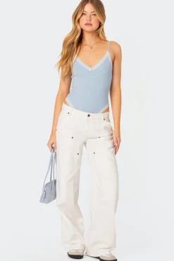 Aurora Lace Trim Bodysuit