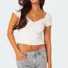 Ava V Neck Ruched Top