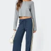 Averie Contrast Striped Sweatpants