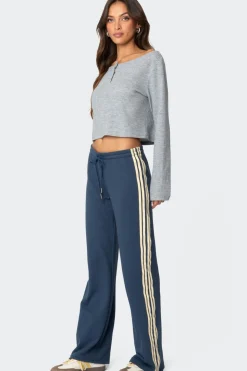 Averie Contrast Striped Sweatpants