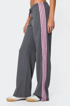 Averie Contrast Striped Sweatpants