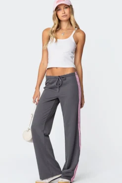 Averie Contrast Striped Sweatpants