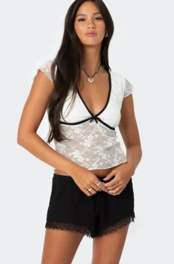 Avi Sheer Lace Top