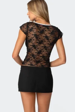 Avi Sheer Lace Top