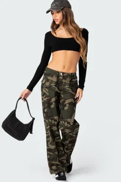 Aya Low-Rise Cargo Pants