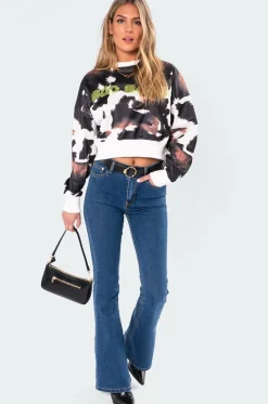 Bad Babe Neon Print Sweatshirt