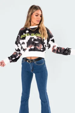 Bad Babe Neon Print Sweatshirt