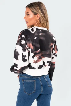 Bad Babe Neon Print Sweatshirt