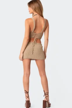 Baeside Crochet Mini Skirt