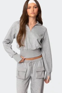 Bailey French Terry Quarter Zip Top