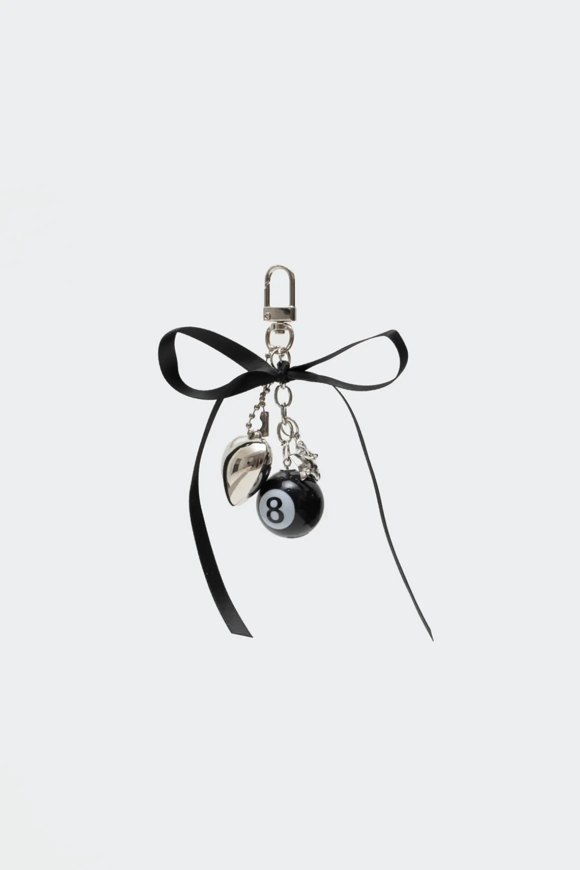 8 Ball & Heart Keychain