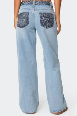 Bandana Bliss Low Rise Jeans