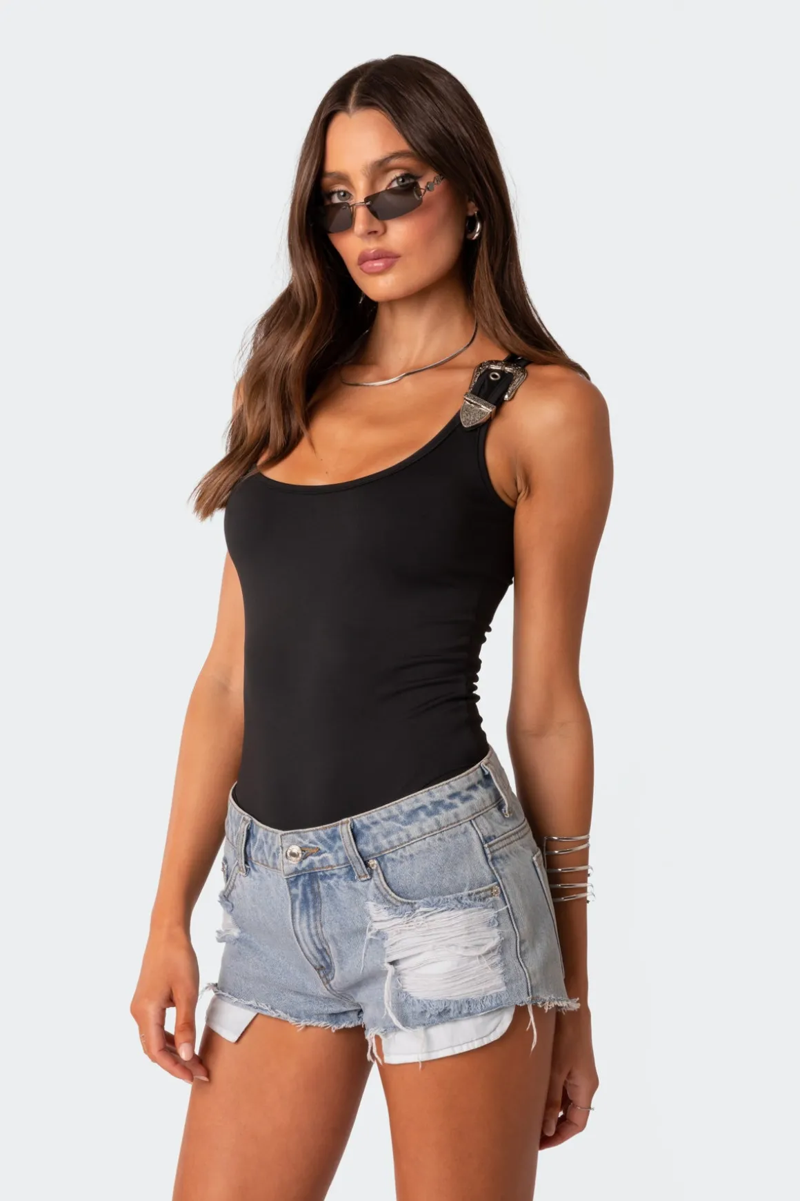 Barker Buckle Strap Bodysuit