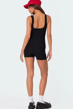 Basic Baby Ribbed Romper