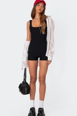 Basic Baby Ribbed Romper