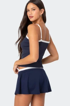 Baxter Button Front Ribbed Tank Top