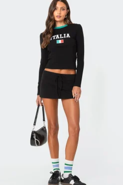 Bayside Slitted Micro Skort