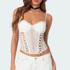 Becki Sheer Lace Cupped Corset