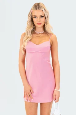 Bellamy Cut-Out Satin Mini Dress
