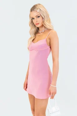 Bellamy Cut-Out Satin Mini Dress
