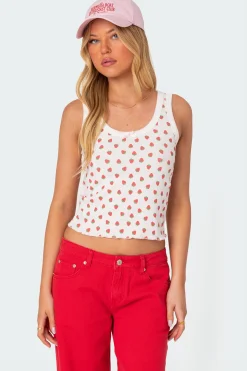Berry Cool Printed Tank Top