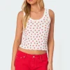 Berry Cool Printed Tank Top