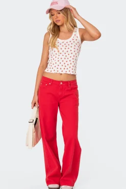 Berry Cool Printed Tank Top