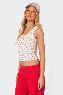 Berry Cool Printed Tank Top