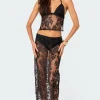 Bess Sheer Lace Maxi Skirt